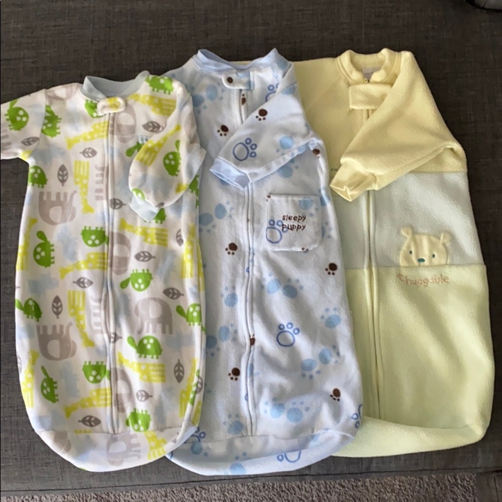 Fleece sleeping gowns